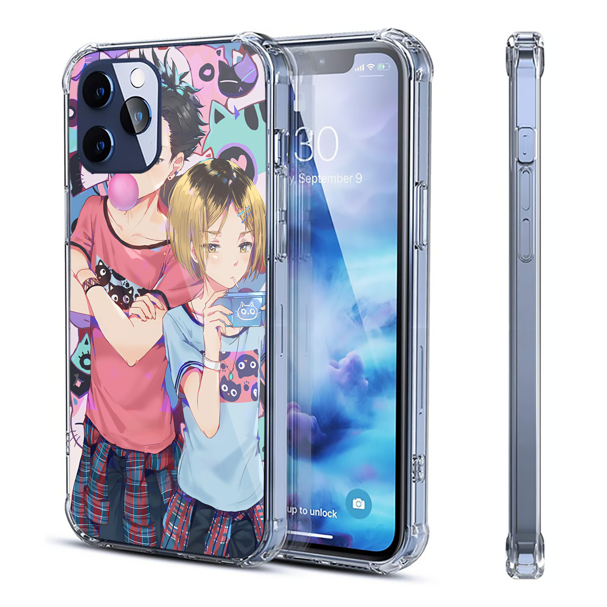 （画像用） ハイキュー!! Haikyu!! 【iPhone 12シリーズ対応】透明スマホケース（クリアソフトケース）